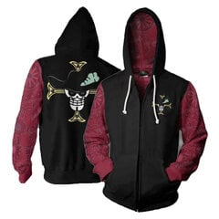 (4XLDracule Mihawk) Tükk 3D Hoodie Pusad Trafalgar Law Cosplay Pirates Of Heart Õhukesed Pullover Pusad Topid Ülerõivad Mantel Outfit SHRY hind ja info | Meeste kampsunid | kaup24.ee