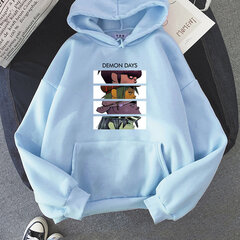 (XHelesinine)Kevadmuusika Gorillaz Hoodie Topid Naiste Tänavarõivad hip-hop Riided Kostüümid Meeste Pusad Oversize Pusad Mütsid Rõivad Topid SHRY hind ja info | Meeste kampsunid | kaup24.ee