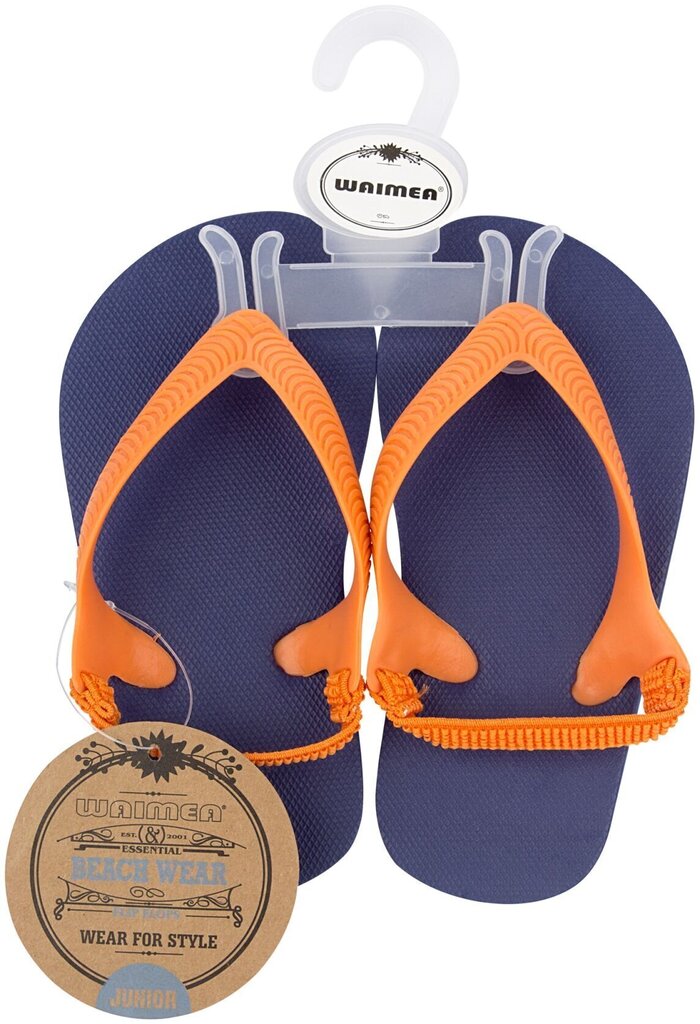 Laste sussid Waimea Rio, navy blue/orange hind ja info | Laste rannajalatsid | kaup24.ee