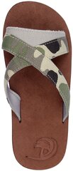 Poiste sussid Waimea Instinct, brown/camouflage/grey цена и информация | Детская обувь для плавания | kaup24.ee