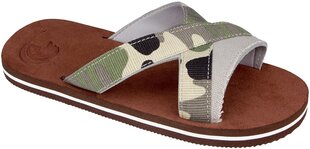 Poiste sussid Waimea Instinct, brown/camouflage/grey hind ja info | Laste rannajalatsid | kaup24.ee