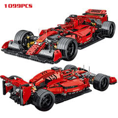 MOC-31313 F1 Formula Sport võidusõiduautode ehitusplokkide mudelid, mis ühilduvad kõrgtehnoloogilise 42096 komplekti klotside mänguasjaga poistele jõulukink hind ja info | Pusled | kaup24.ee