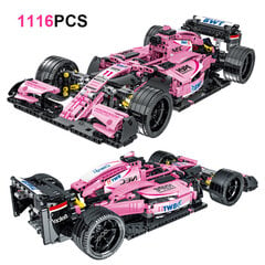 MOC-31313 F1 Formula Sport võidusõiduautode ehitusplokkide mudelid, mis ühilduvad kõrgtehnoloogilise 42096 komplekti klotside mänguasjaga poistele jõulukink hind ja info | Pusled | kaup24.ee