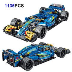 MOC-31313 F1 Formula Sport võidusõiduautode ehitusplokkide mudelid, mis ühilduvad kõrgtehnoloogilise 42096 komplekti klotside mänguasjaga poistele jõulukink hind ja info | Pusled | kaup24.ee