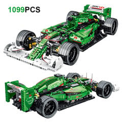 MOC-31313 F1 Formula Sport võidusõiduautode ehitusplokkide mudelid, mis ühilduvad kõrgtehnoloogilise 42096 komplekti klotside mänguasjaga poistele jõulukink hind ja info | Pusled | kaup24.ee