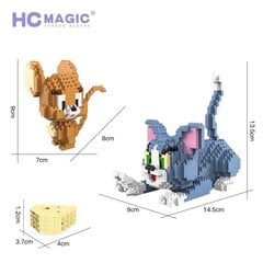 Magic Cartoon Mini Blocks Anime Cat Tom Ehitav Mänguasi Hiire Model Brinquedos Lõbusad Laste Mänguasjad Lastele Kingitused Sünnipäevakingitus HC цена и информация | Пазлы | kaup24.ee