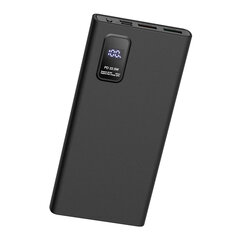 PLATINET Портативное зарядное устройство-аккумулятор Power Bank 10000мАч полимер PD 3.0 QC 3.0 LED, черный цена и информация | Зарядные устройства Power bank | kaup24.ee