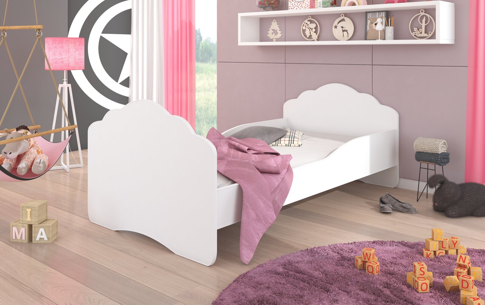 Lastevoodi ADRK Furniture Casimo White, 140x70cm цена и информация | Lastevoodid | kaup24.ee