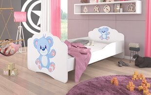 Детская кровать ADRK Furniture Casimo Blue Bear, 160 x 80 см цена и информация | Детские кровати | kaup24.ee