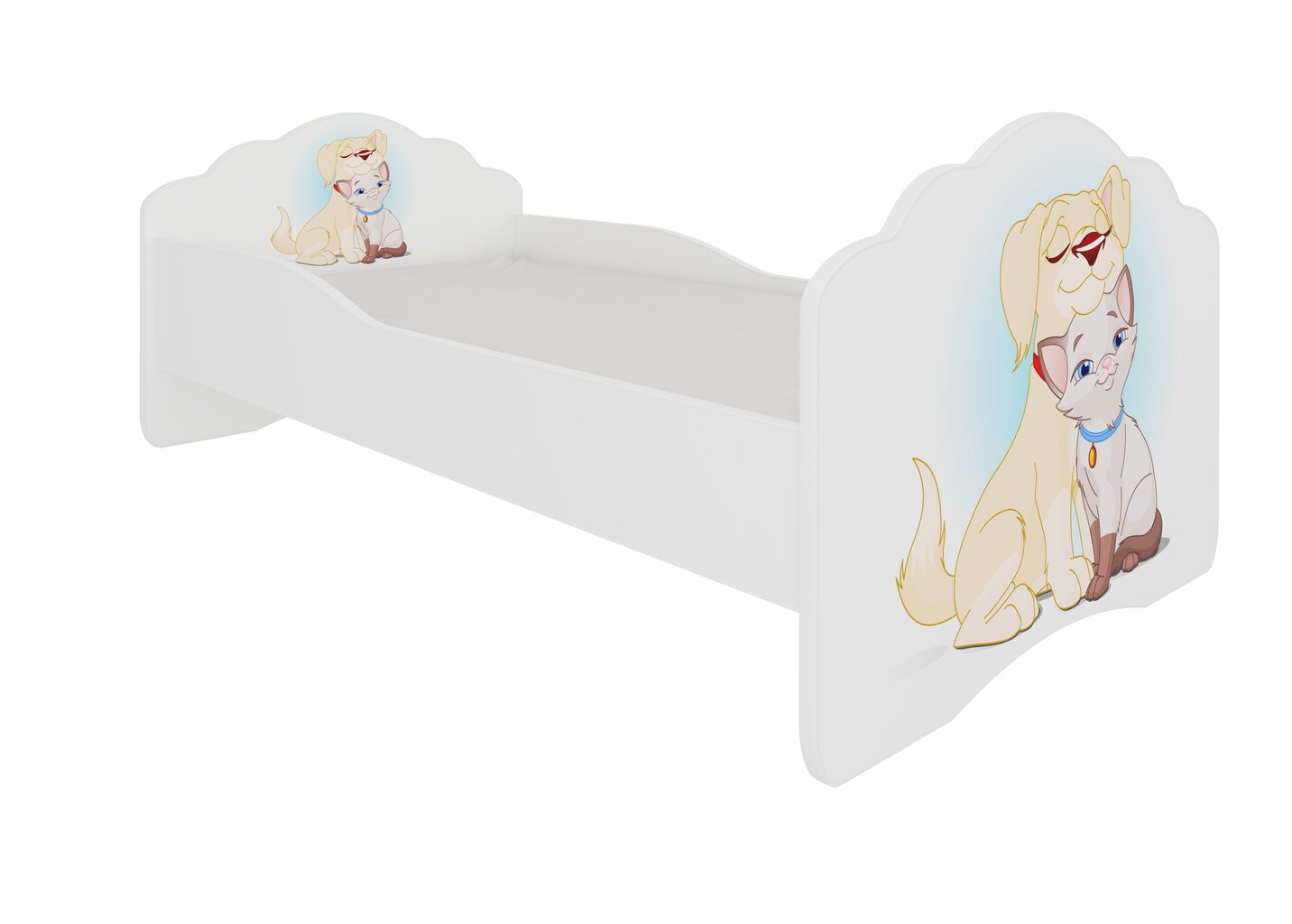 Lastevoodi ADRK Furniture Casimo Dog and Cat, 140x70cm цена и информация | Lastevoodid | kaup24.ee