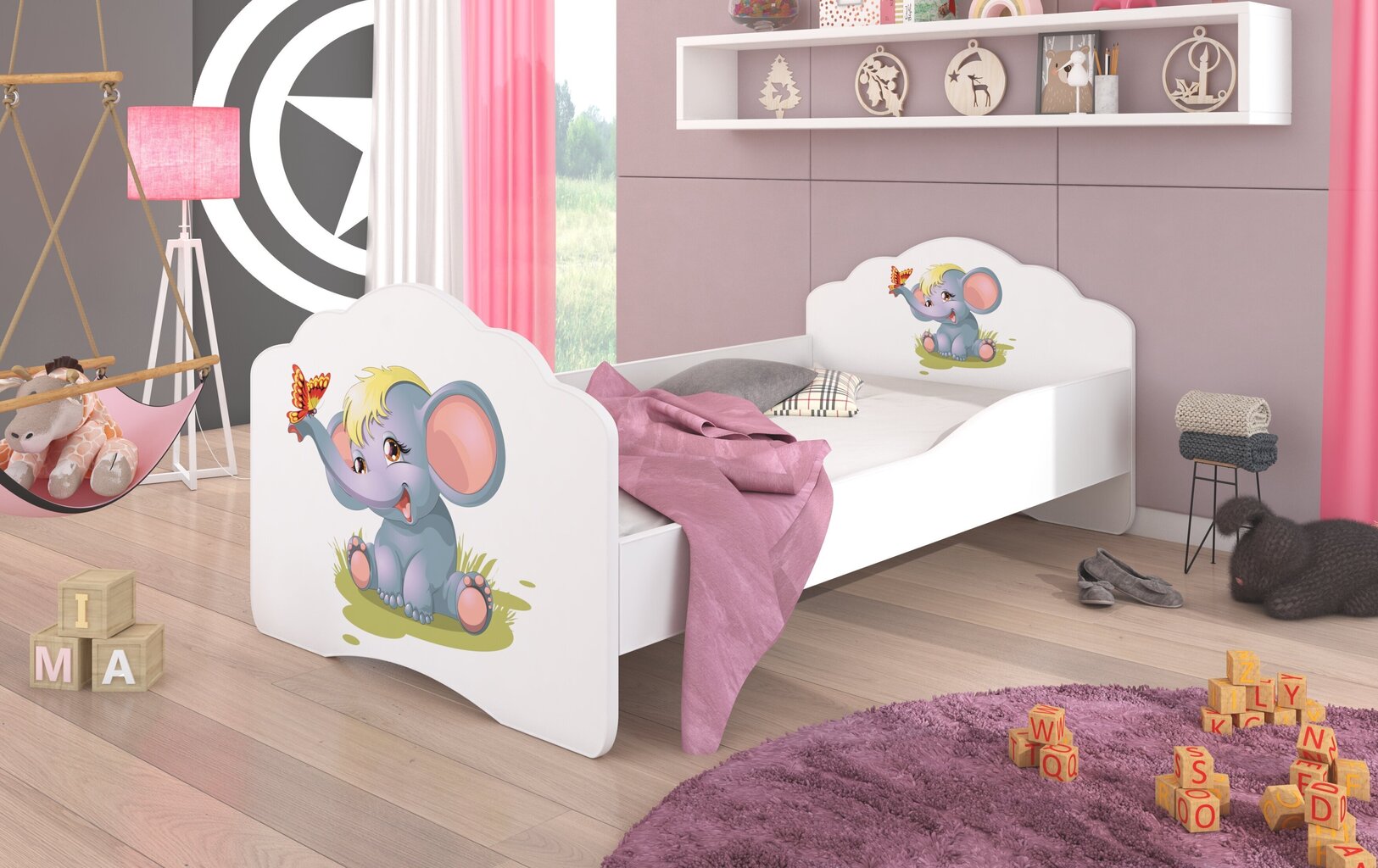 Lastevoodi ADRK Furniture Casimo Elephant, 140x70cm hind ja info | Lastevoodid | kaup24.ee