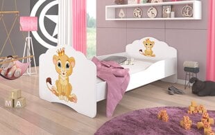 Детская кровать ADRK Furniture Casimo Lion, 140 x 70 см цена и информация | Детские кровати | kaup24.ee