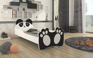 Lastevoodi ADRK Furniture Bear 164, 80x160 cm, valge/must цена и информация | Детские кровати | kaup24.ee