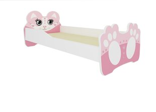 Детская кровать ADRK Furniture Bear 144, 70 x 140 см, розовая цена и информация | Детские кровати | kaup24.ee