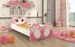 Lastevoodi ADRK Furniture Bear 164, 80x160 cm, roosa цена и информация | Lastevoodid | kaup24.ee
