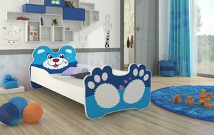 Детская кровать ADRK Furniture Bear 164, 80 x 160 см, синяя / белая цена и информация | Детские кровати | kaup24.ee