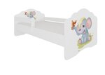 Детская кровать со съемной защитой ADRK Furniture Casimo Elephant, 70x140 см