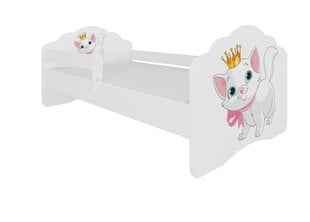 Lastevoodi eemaldatava kaitsega ADRK Furniture Casimo Cat, 70x140 cm hind ja info | Lastevoodid | kaup24.ee