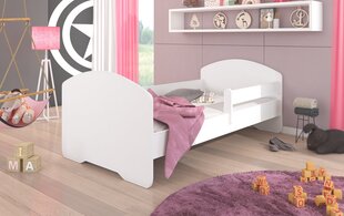 Lastevoodi eemaldatava kaitsega ADRK Furniture Pepe 164 160x80cm, valge цена и информация | Детские кровати | kaup24.ee