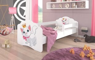 Lastevoodi eemaldatava kaitsega ADRK Furniture Casimo Cat, 80x160 cm цена и информация | Детские кровати | kaup24.ee