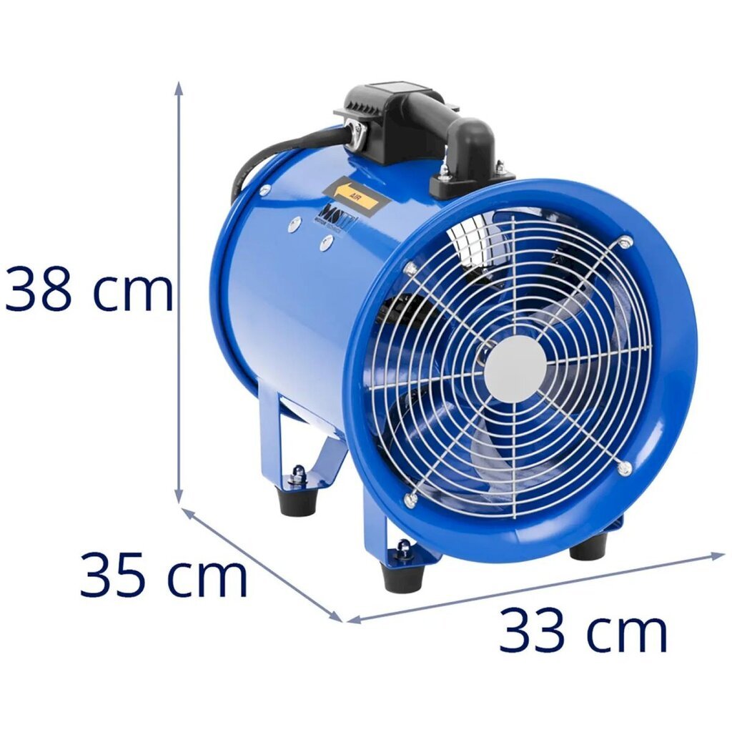 Tööstuslik ehitusventilaator, MSW-CTFB-25A1, 2700 m3/h., läbimõõt 280 mm hind ja info | Küttekehad | kaup24.ee