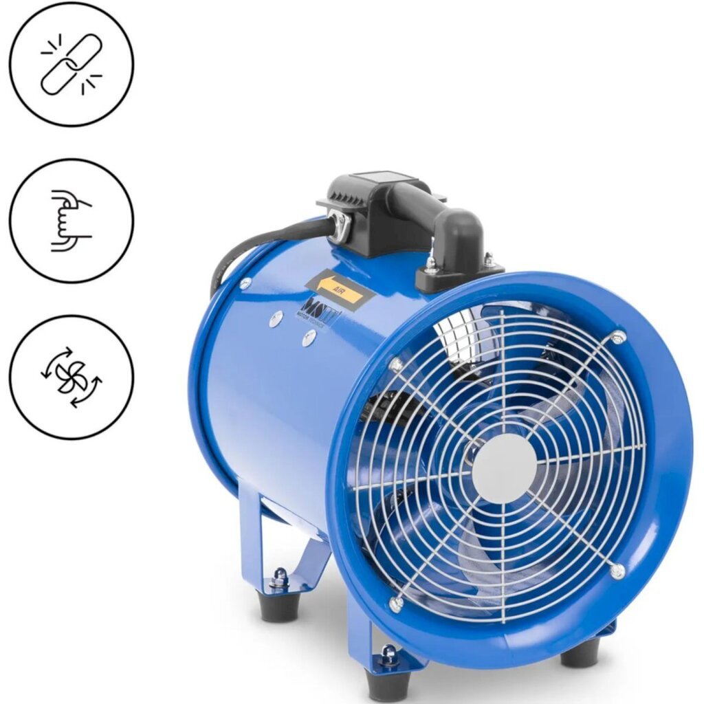 Tööstuslik ehitusventilaator, MSW-CTFB-25A1, 2700 m3/h., läbimõõt 280 mm hind ja info | Küttekehad | kaup24.ee