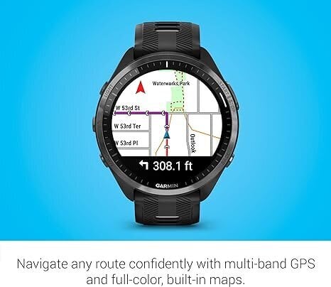 Garmin Forerunner® 965 Süsinikhall | Must | Pulberhall цена и информация | Nutikellad (smartwatch) | kaup24.ee