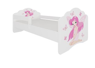 Lastevoodi eemaldatava kaitsega ADRK Furniture Casimo Girl with Wings, 80x160 cm цена и информация | Детские кровати | kaup24.ee