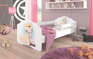 Lastevoodi eemaldatava turvapiirdega ADRK Furniture Casimo Dog and Cat, 80x160 cm цена и информация | Детские кровати | kaup24.ee