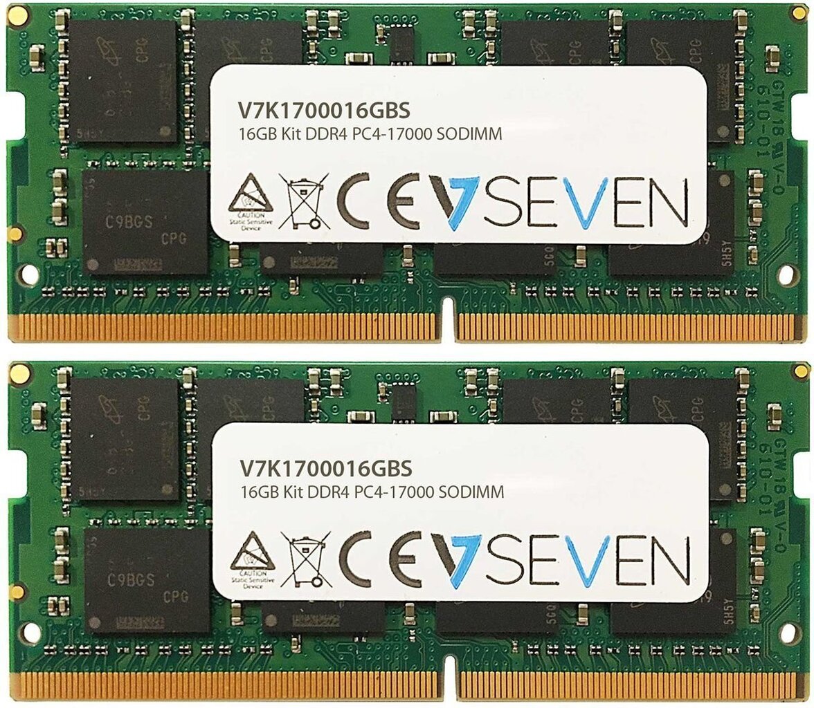 V7 DDR4 2x8GB, 2133MHz, CL15 (V7K1700016GBS) цена и информация | Operatiivmälu (RAM) | kaup24.ee