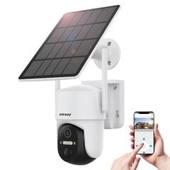 WiFi kaamera koos juhtimissüsteemiga Android iOS ja LED päikesepaneel, Choetech ASC0051, 5 W. hind ja info | Videokaamerate lisatarvikud | kaup24.ee