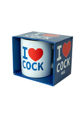 Кружка "I love cock" цена и информация | Сувениры, подарки для взрослых | kaup24.ee