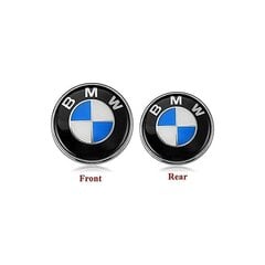 pakk Kehtib BMW embleemide kapoti ja pagasiruumi jaoks, Bmw embleemi logo vahetus 82 mm+74 mm kõigile BMW E30 E36 E46 E34 E39 E60 E65 E38 X3 X5 X6 3 4 5 6 7 hind ja info | Lisaseadmed | kaup24.ee