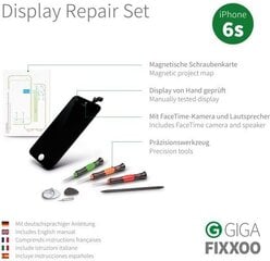 GIGA Fixxoo ekraani paranduskomplekt iPhone 6s Display Repair Kit must hind ja info | Mobiiltelefonide lisatarvikud | kaup24.ee