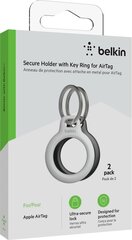 Belkin ümbris 1x2 Key Ring for Apple AirTag, must/valge MSC002btH35 hind ja info | Mobiiltelefonide lisatarvikud | kaup24.ee