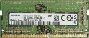 Samsung mälu Semiconductor SO-DIMM 8GB DDR4 3200MH M471A1K43EB1-CWE hind ja info | Operatiivmälu (RAM) | kaup24.ee