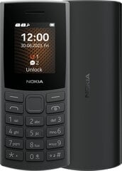 Nokia mobiiltelefon 105 4G (2023) Charcoal hind ja info | Telefonid | kaup24.ee