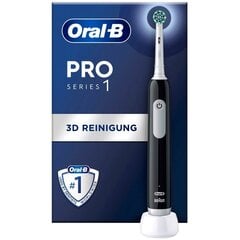 Braun elektriline hambahari Oral-B Pro 1 Cross Action, must цена и информация | Для ухода за зубами | kaup24.ee