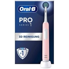 Braun elektriline hambahari Oral-B Pro 1 Cross Action, roosa цена и информация | Для ухода за зубами | kaup24.ee