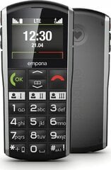 Emporia mobiiltelefon SIMPLICITY 4G must hind ja info | Telefonid | kaup24.ee