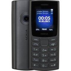 Nokia mobiiltelefon 110 (2023) charcoal hind ja info | Telefonid | kaup24.ee