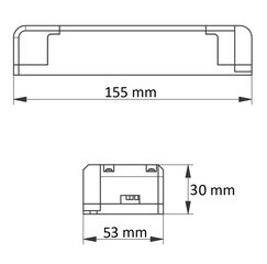 Источник питания LED PRO 12В/54Вт, IP20, LD-ZASPRO54W-30, GTV цена и информация | Люстры | kaup24.ee