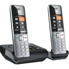 Gigaset telefon COMFORT 500A duo hõbedane-must цена и информация | Стационарные телефоны | kaup24.ee