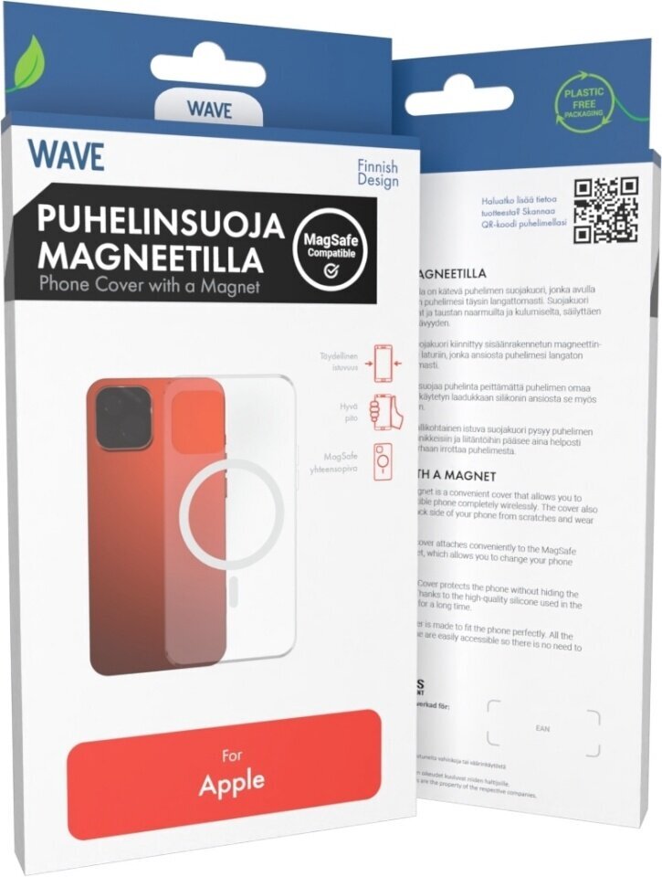 Wave kaitsekest MagSafe, iPhone 15 Pro, läbipaistev hind ja info | Telefoni kaaned, ümbrised | kaup24.ee