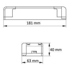 Источник питания LED PRO 12В/65Вт, IP20, LD-ZASPRO65W-30, GTV цена и информация | Светодиодные ленты | kaup24.ee