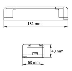 Источник питания LED PRO 12В/80Вт, IP20, LD-ZASPRO80W-30, GTV цена и информация | Светодиодные ленты | kaup24.ee