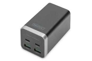 DIGITUS laadija 4-Port Uni.USB Adapter 65W GaN,2xUSB-C,2xUSB-A,PD 3.0 цена и информация | Зарядные устройства для телефонов | kaup24.ee