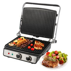 ProfiCook kontaktgrill PCKG1264 Contact Grill, hõbedane/must hind ja info | Elektrigrillid | kaup24.ee