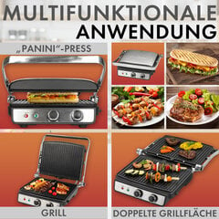 ProfiCook kontaktgrill PCKG1264 Contact Grill, hõbedane/must hind ja info | Elektrigrillid | kaup24.ee