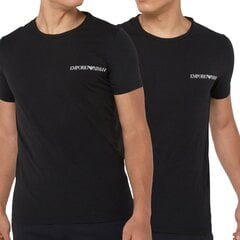 Emporio Armani t-särk meeste must 2-pack 111267-3F717-17020 hind ja info | Meeste T-särgid | kaup24.ee